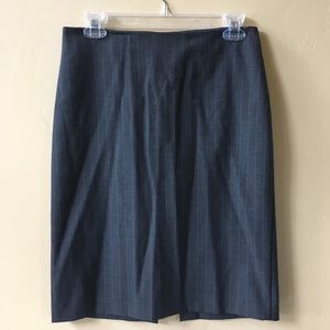 Bebe gray pinstriped Pencil skirt